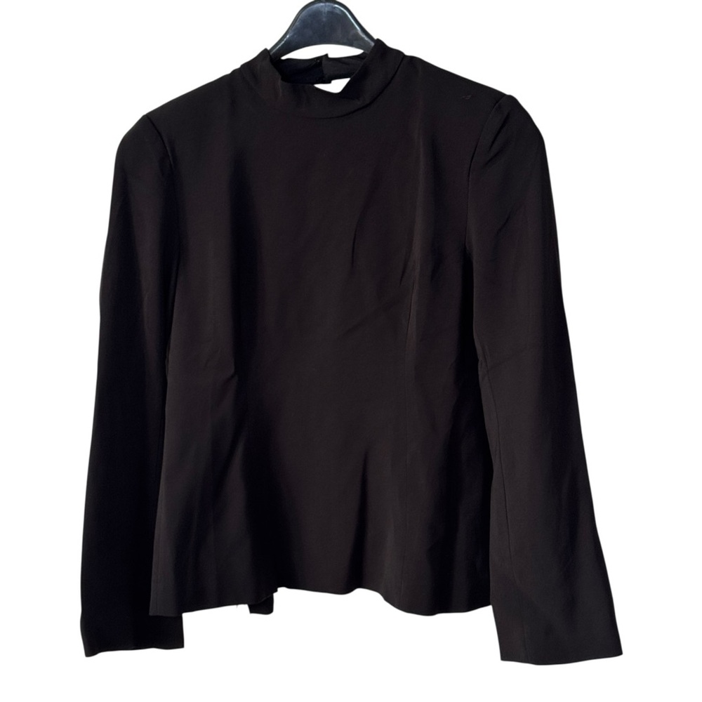 SOLID & STRIPED Black Long Sleeve Top